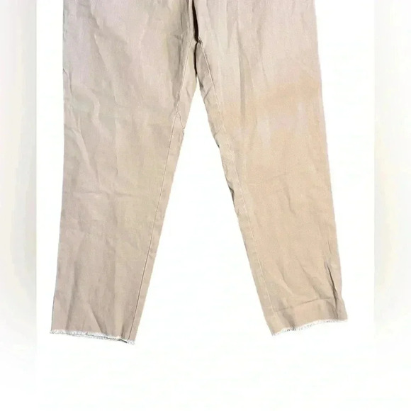 Hatch The Carson Pant Maternity Crop Raw Hem Pants light pink Size 2/Medium - Picture 3 of 5